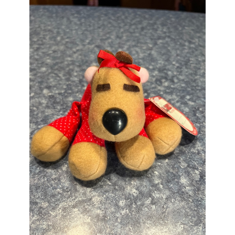 Vintage 1987 Burger King Hallmark Ramona Reindeer Plush Rodney and Friends Tag